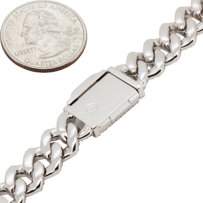 12mm Cuban Link Bracelet 8"
