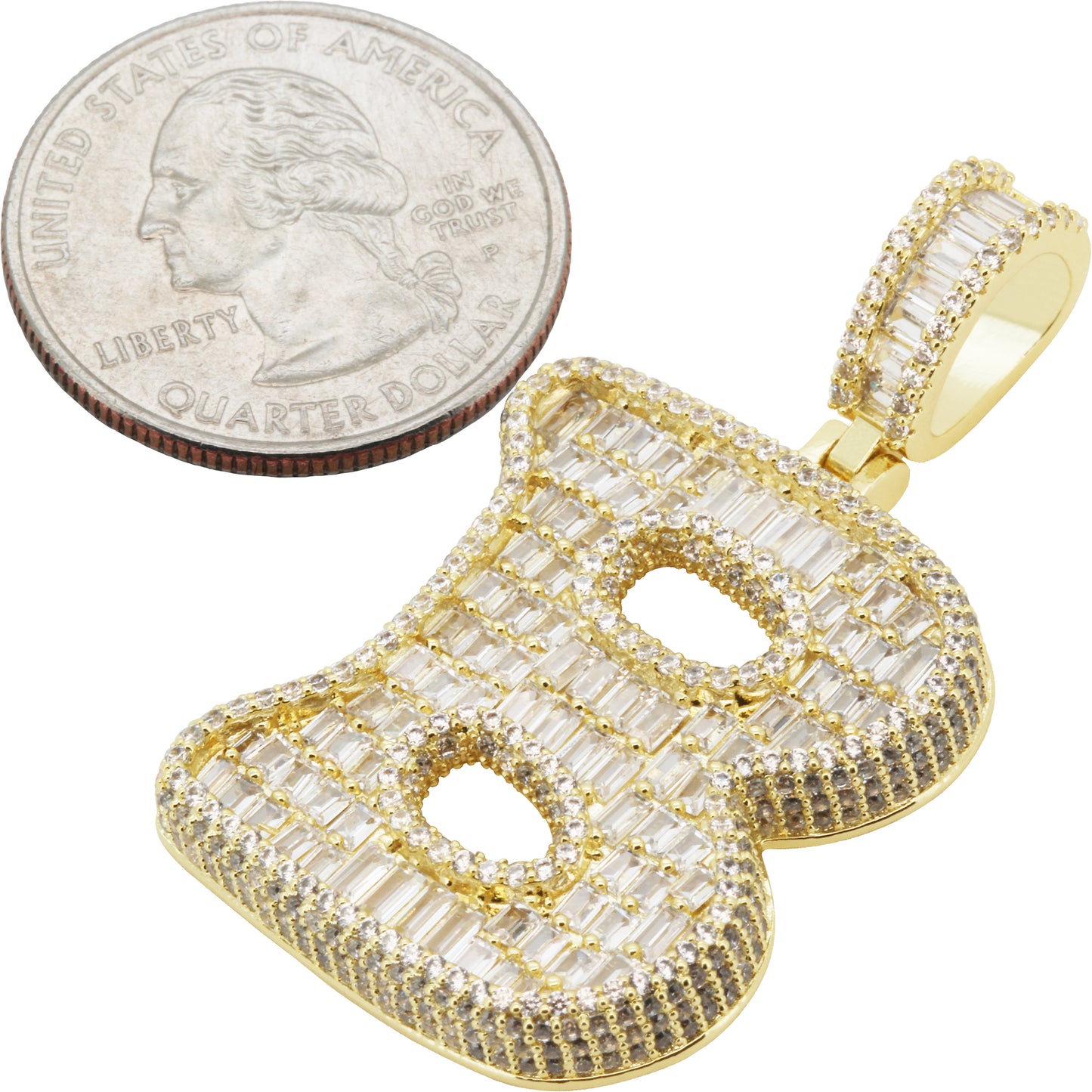 Bubble Letter B Pendant