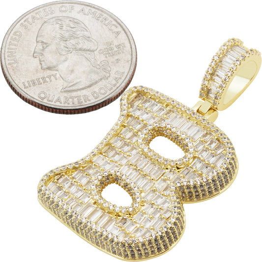 Bubble Letter B Pendant