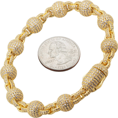 10mm Ball Bracelet 8"