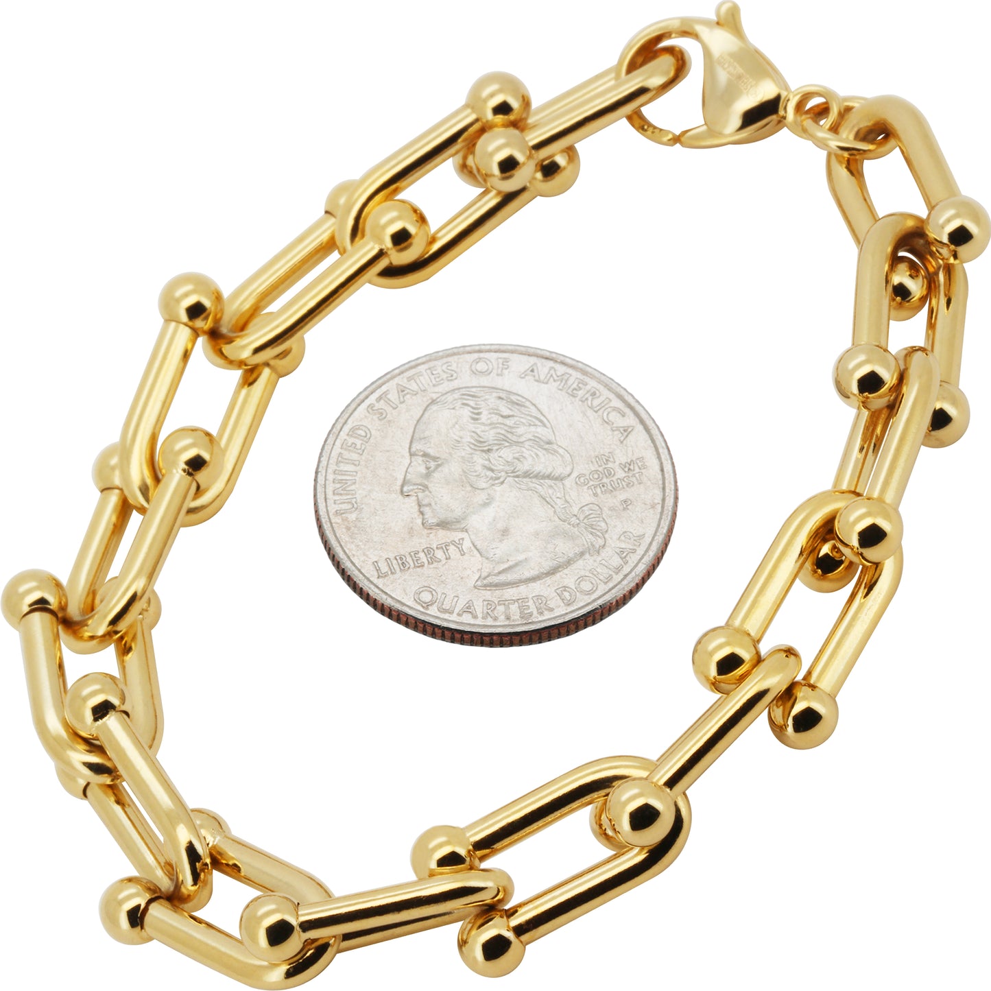 10mm Graduated Link Bracelet 8"