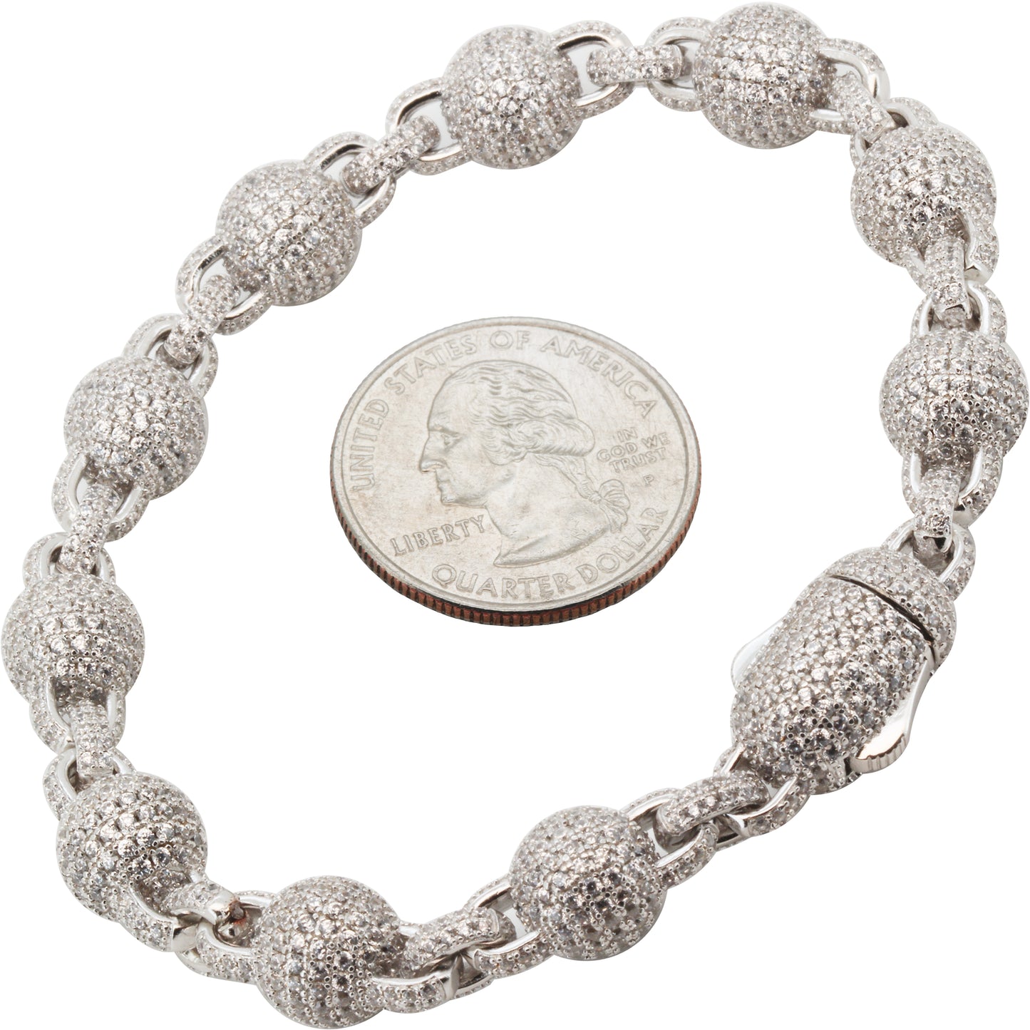 10mm Ball Bracelet 8"