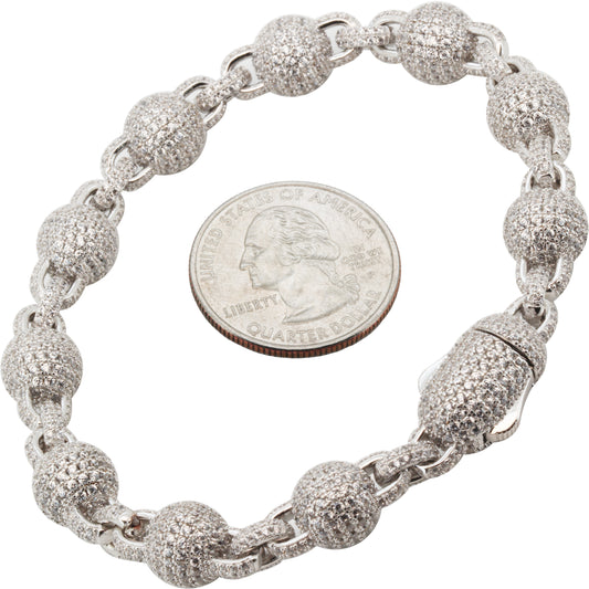 10mm Ball Bracelet 8"