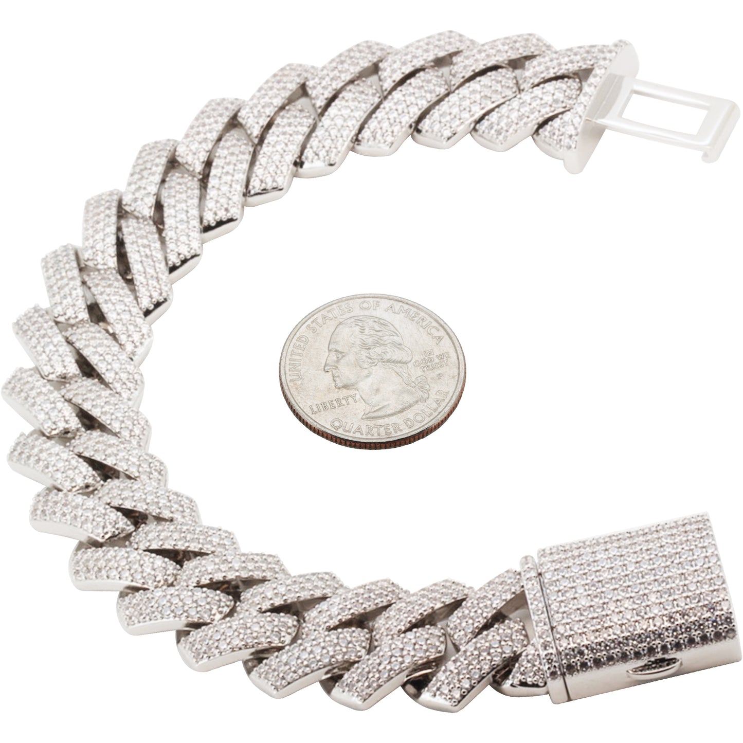 18mm Cuban Link Bracelet 8.5"