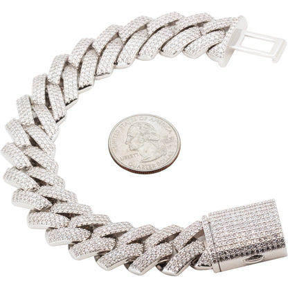 18mm Cuban Link Bracelet 8.5"