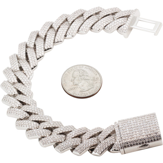 18mm Cuban Link Bracelet 8.5"