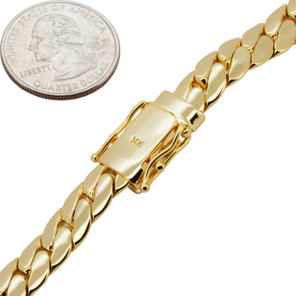 9mm Miami Cuban Link Bracelet 8.5"