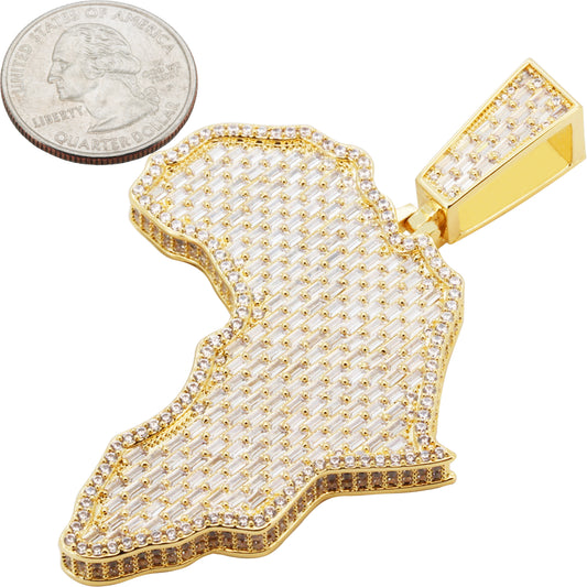 Africa Map Pendant
