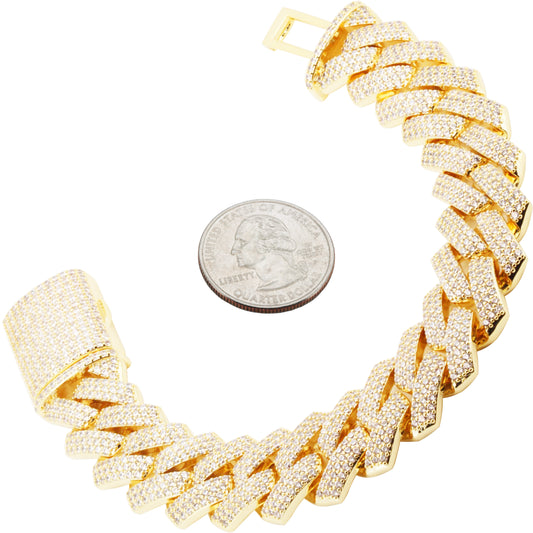 Miami Cuban Link Bracelet (Brass)