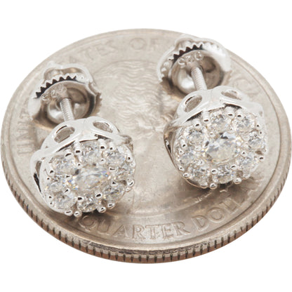 8.5mm Moissanite Circle Studs