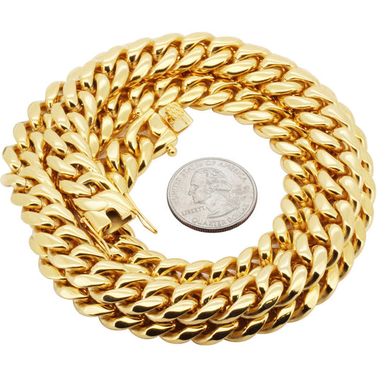 12mm Miami Cuban Link Chain 24"