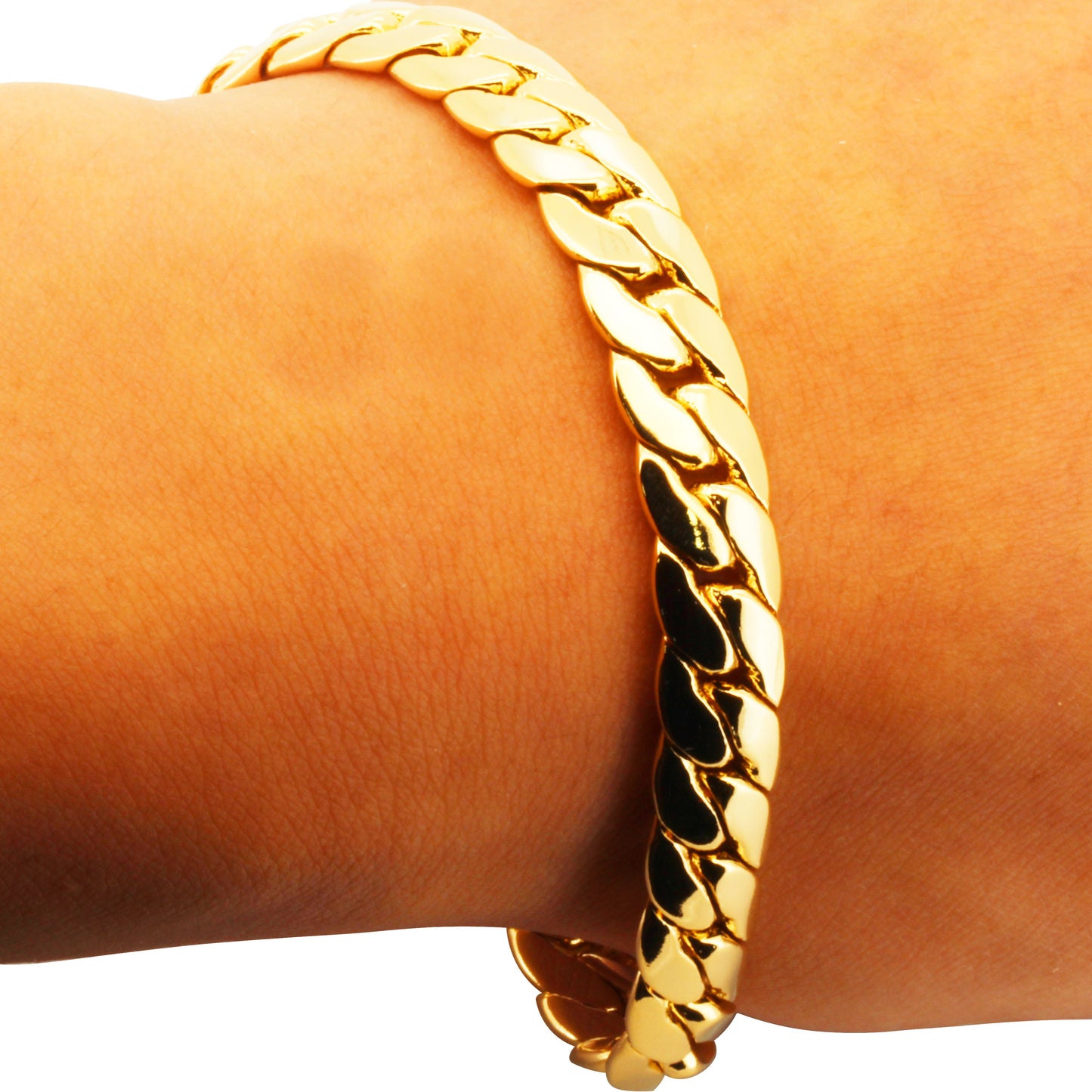 Miami Cuban Link Bracelet (14K Gold Filled)