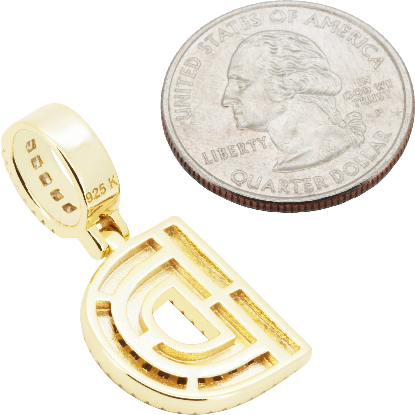 Block Letter D Pendant
