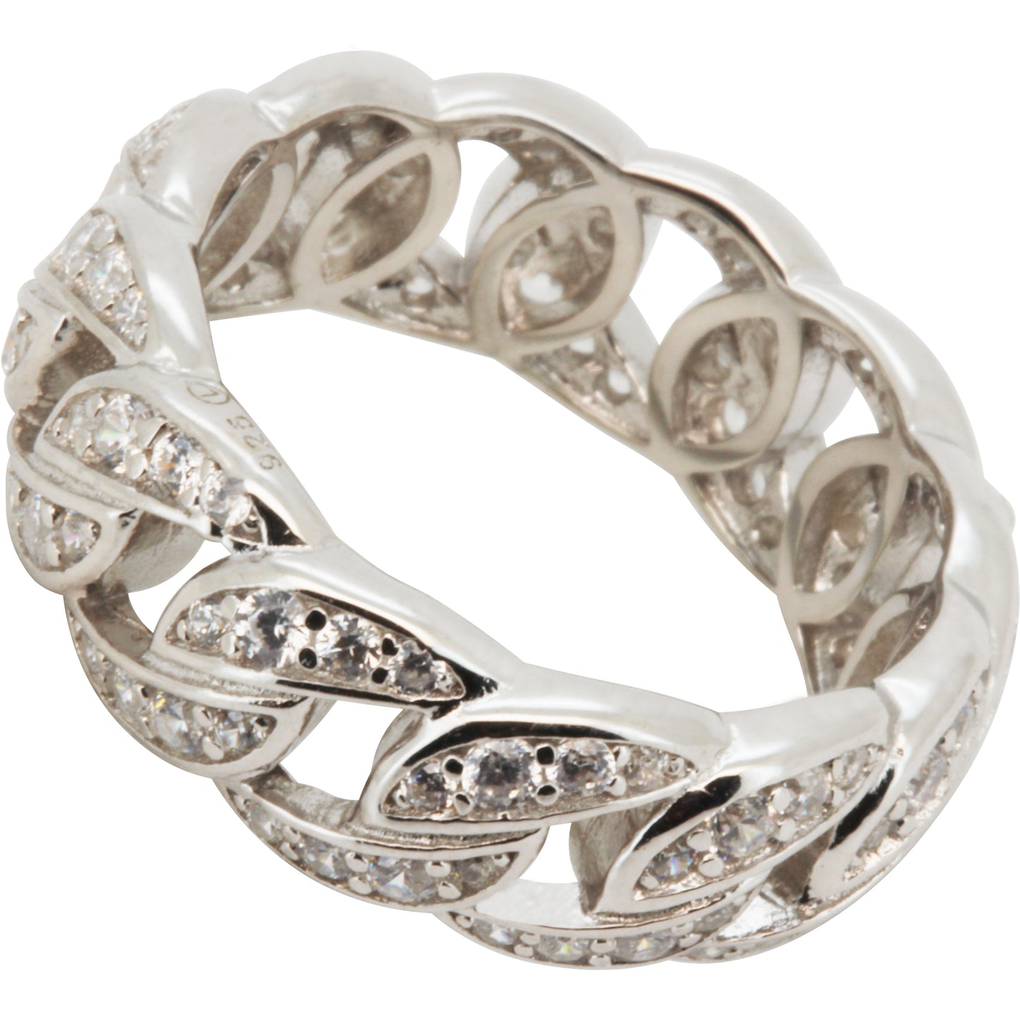 Cuban Link Ring (925 Sterling Silver)