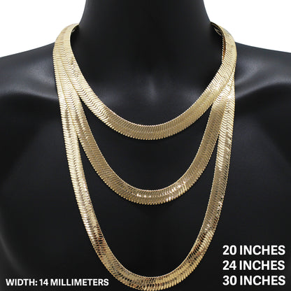 14mm Herringbone Chain 20"