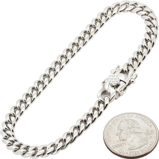 6mm Miami Cuban Link Bracelet 9.5"