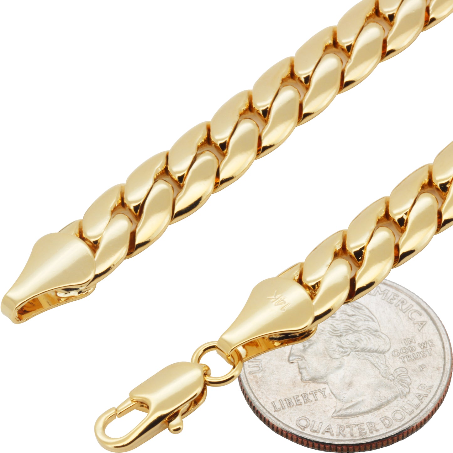 Miami Cuban Link Bracelet (14K Gold Filled)