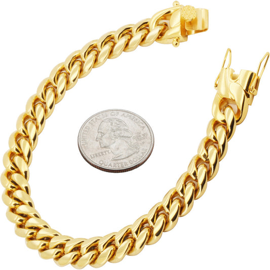 10mm Miami Cuban Link Bracelet 7.5"