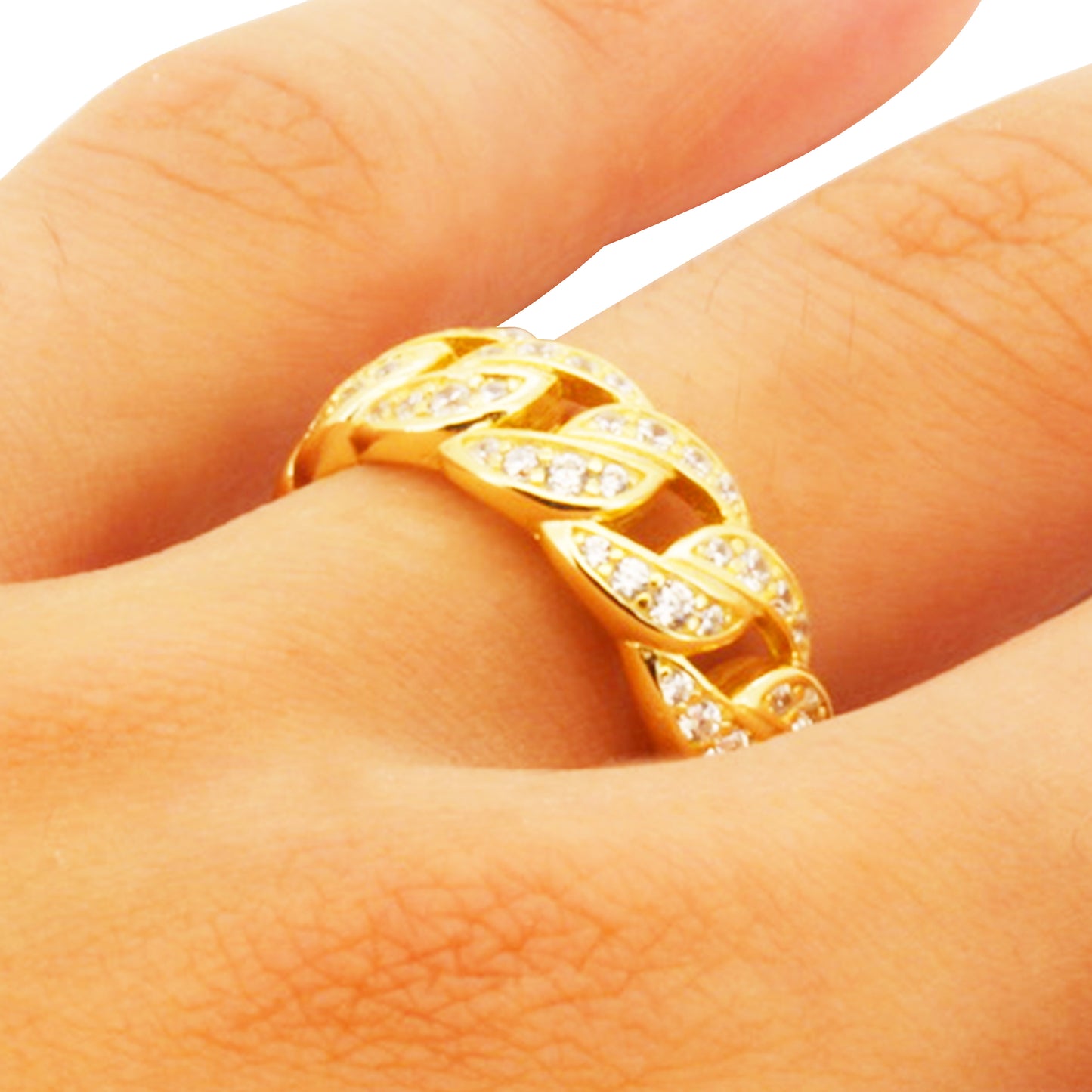 Cuban Link Ring (925 Sterling Silver)