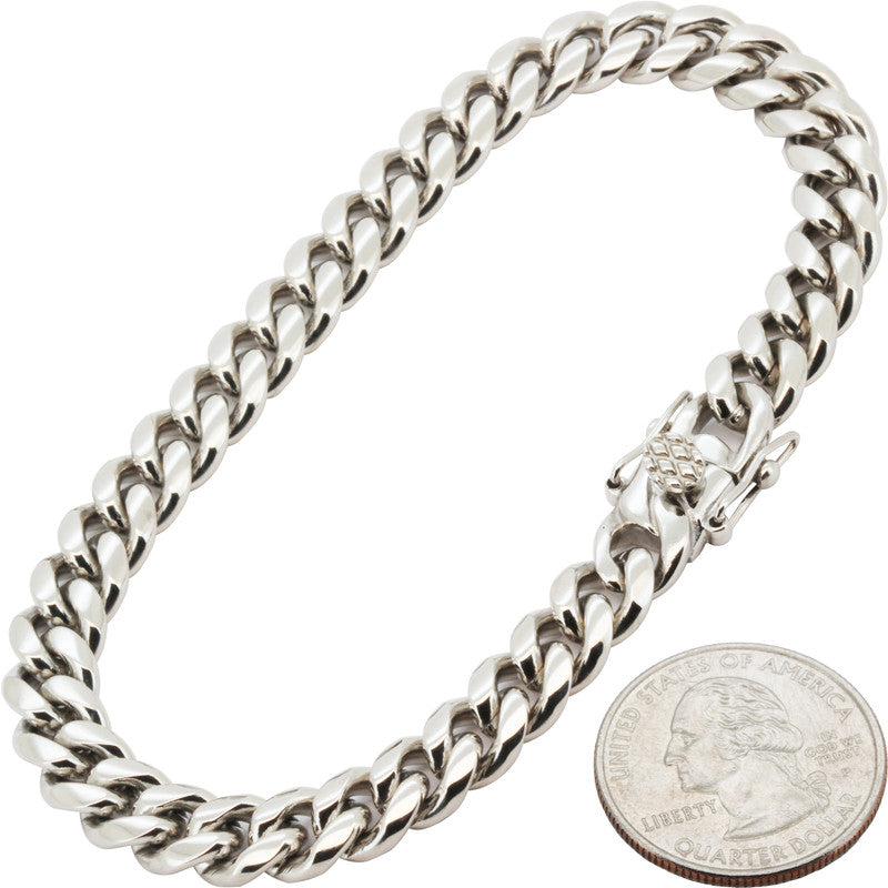 8mm Miami Cuban Link Bracelet 10"