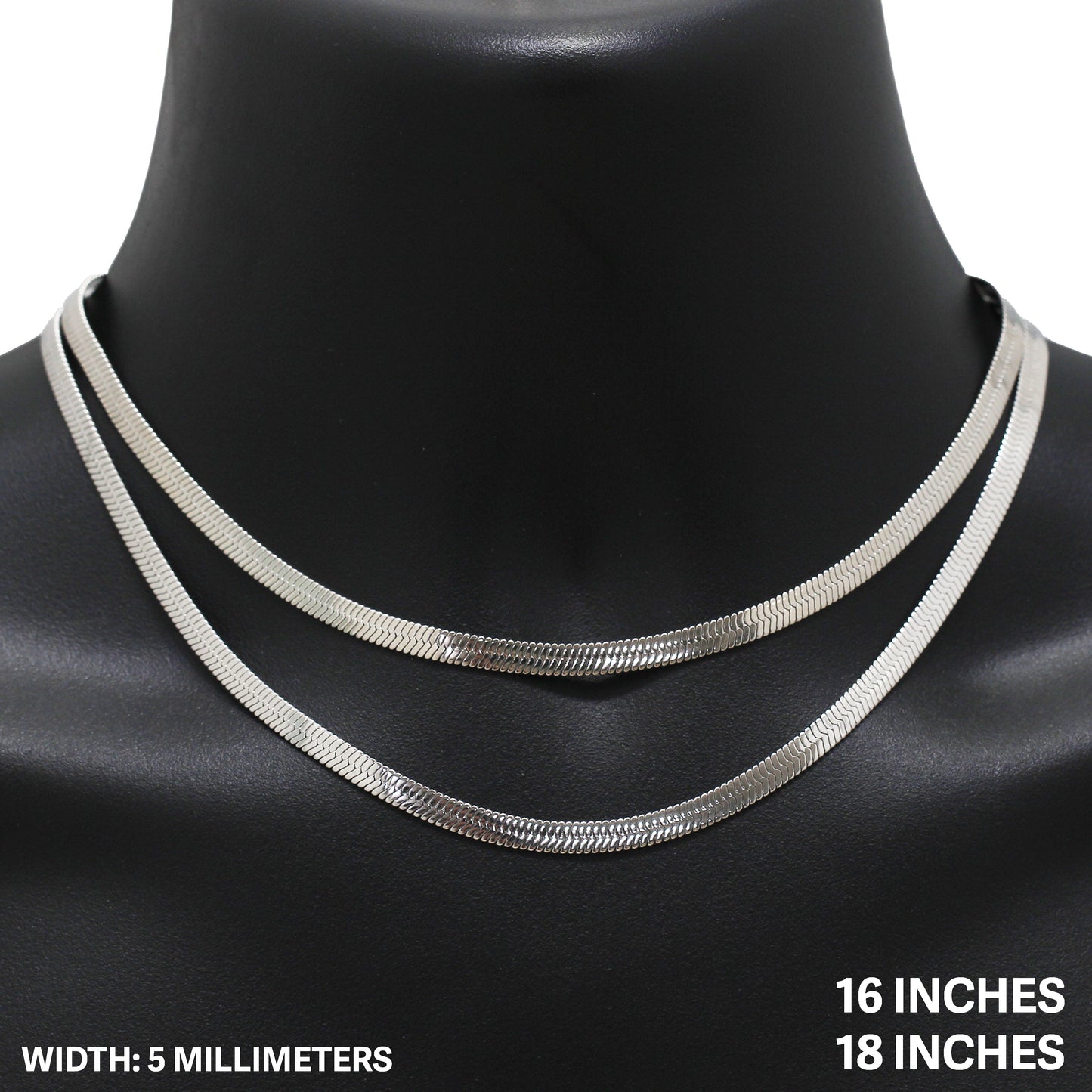 Herringbone Chain (316L Stainless Steel)