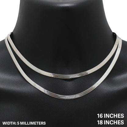 5mm Herringbone Chain 16"
