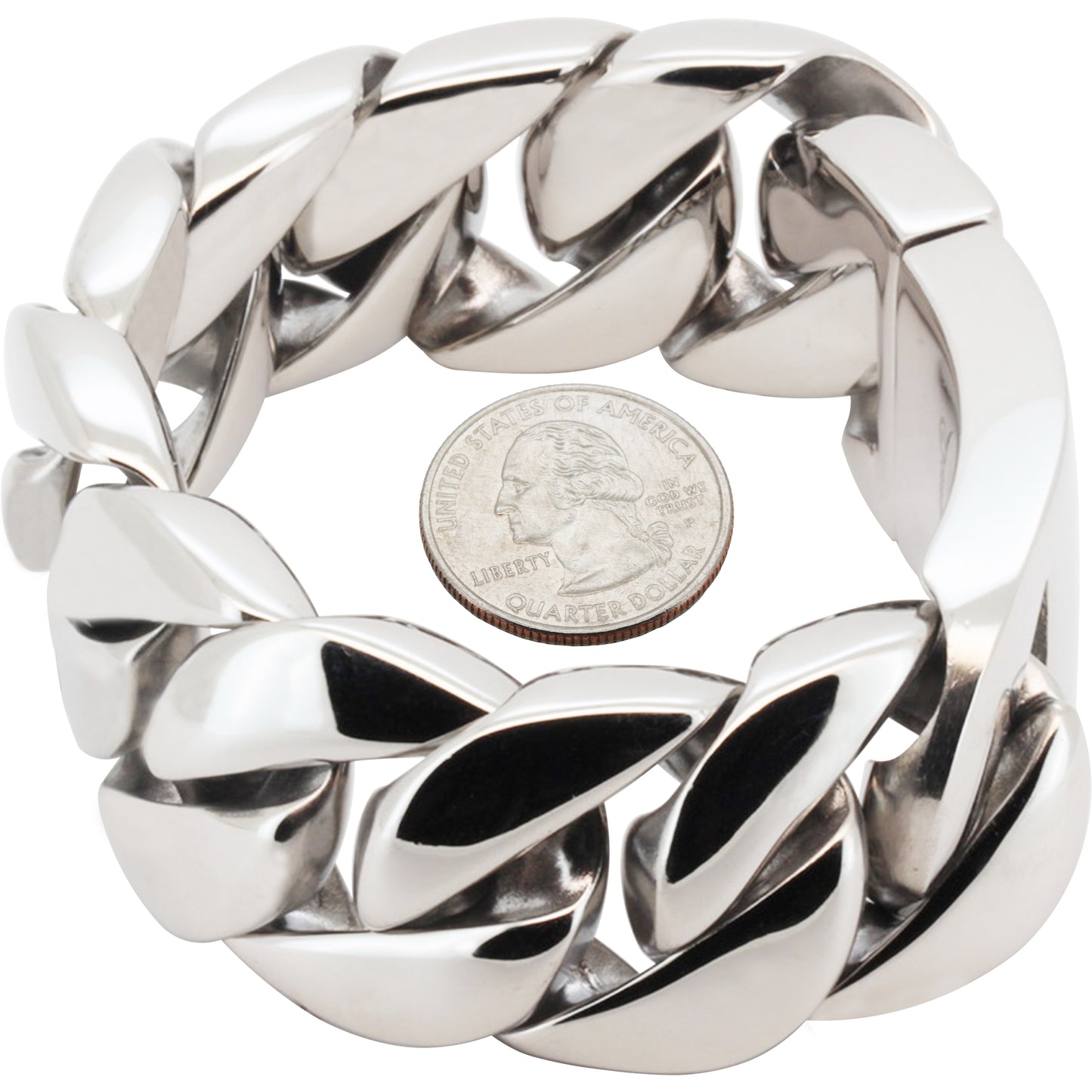 30mm Cuban Link Bracelet 9"