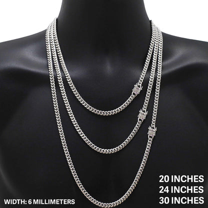 6mm Miami Cuban Link Chain 32"