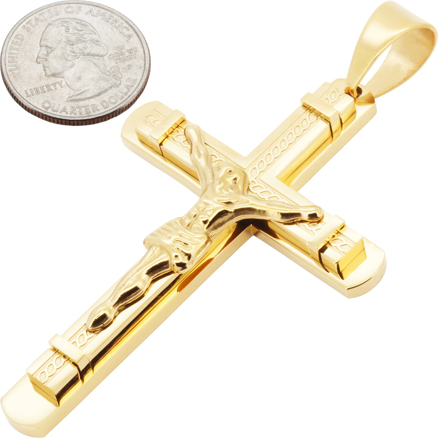 Cross Pendant (316L Stainless Steel)