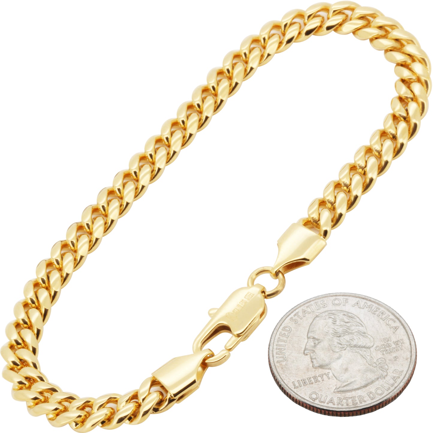 6mm Miami Cuban Link Bracelet 8"
