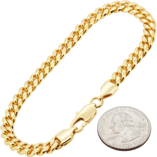 6mm Miami Cuban Link Bracelet 8"