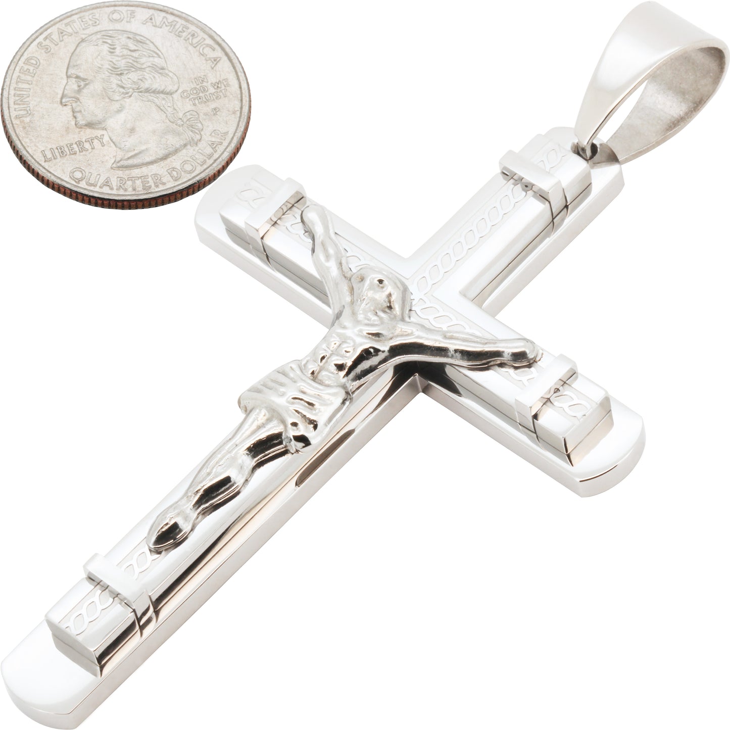 Cross Pendant (316L Stainless Steel)