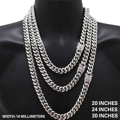 14mm Miami Cuban Link Chain 20"