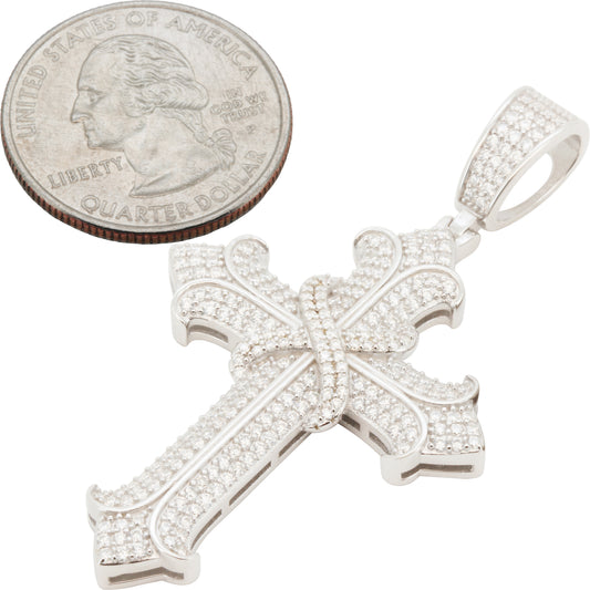 Moissanite Cross Pendant