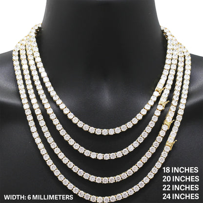 6mm Tennis Chain 22"