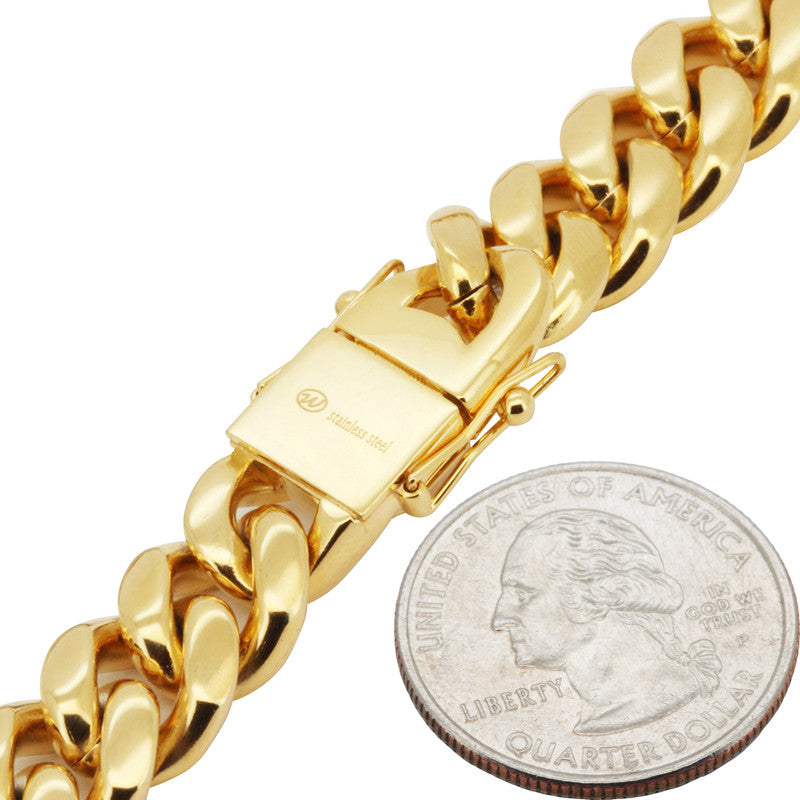 10mm Miami Cuban Link Bracelet 10.5"