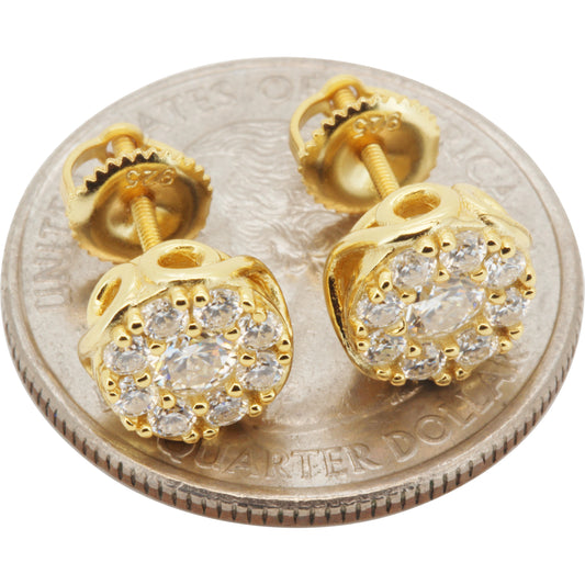 8.5mm Moissanite Circle Studs