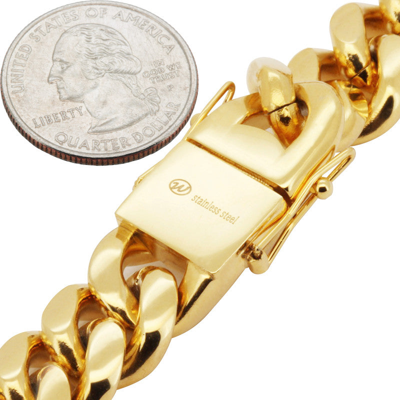 14mm Miami Cuban Link Chain 28"