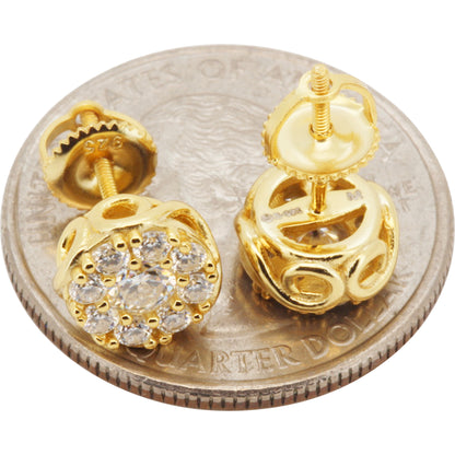 8.5mm Moissanite Circle Studs