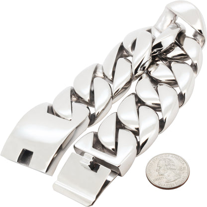 30mm Cuban Link Bracelet 9"