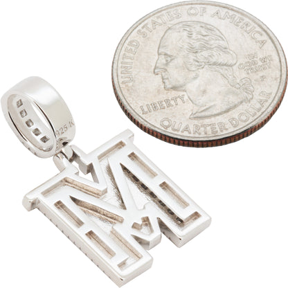Block Letter M Pendant