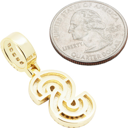Block Letter S Pendant