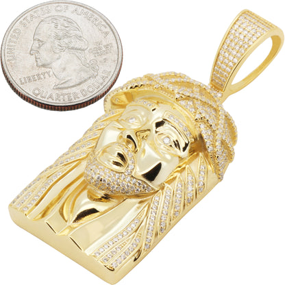 Moissanite Jesus Piece Pendant