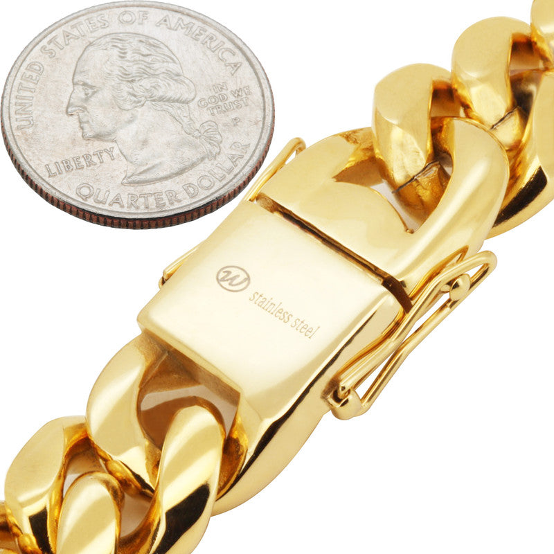 18mm Miami Cuban Link Chain 28"