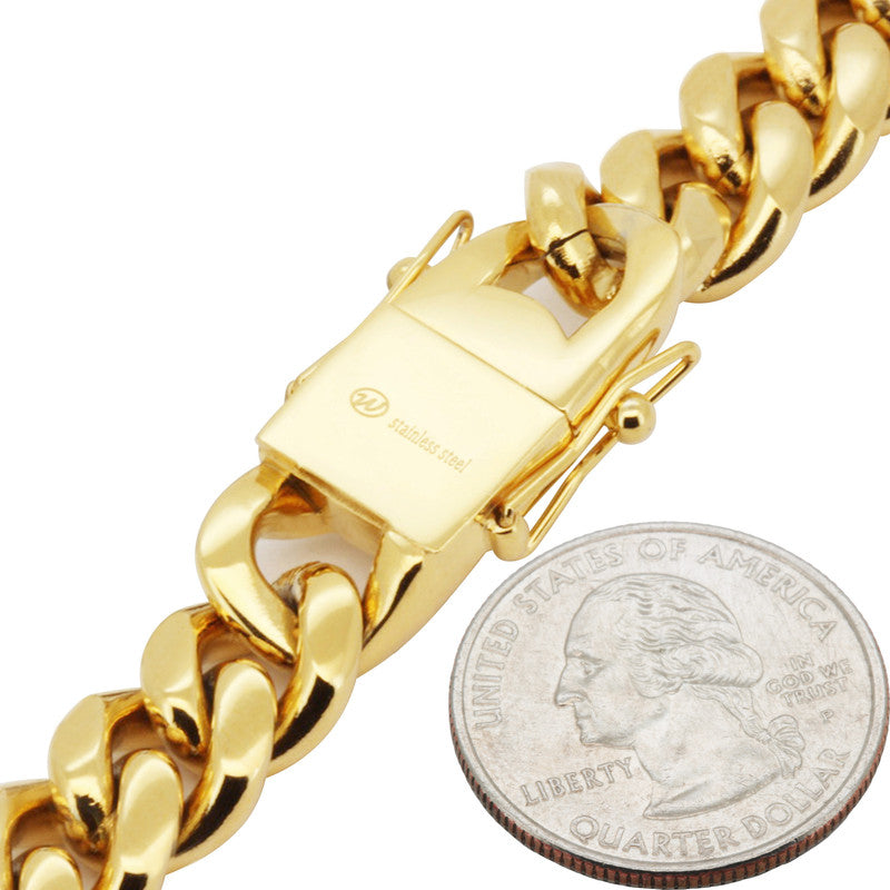 12mm Miami Cuban Link Chain 18"