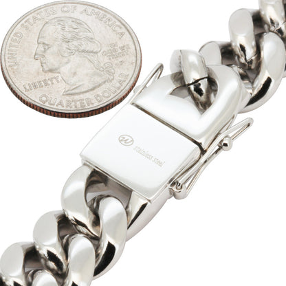 14mm Miami Cuban Link Bracelet 6"