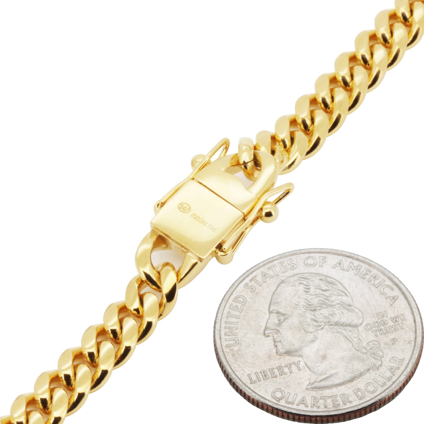 6mm Miami Cuban Link Bracelet 8.5"