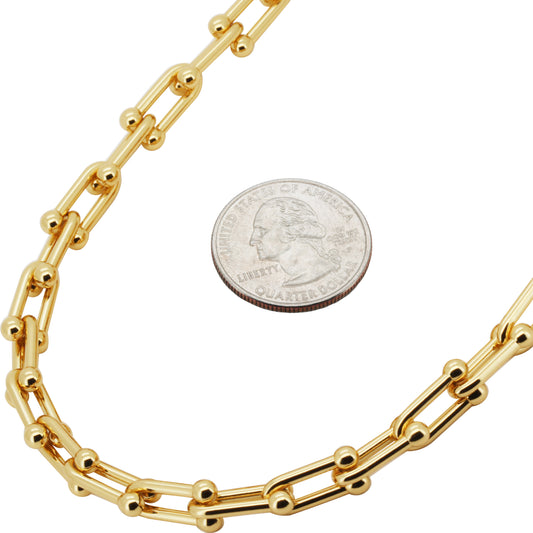 8mm Graduated Link Chain 18"