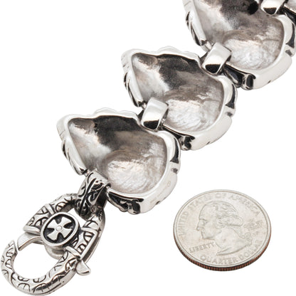 31mm Lion Head Bracelet 8.5"