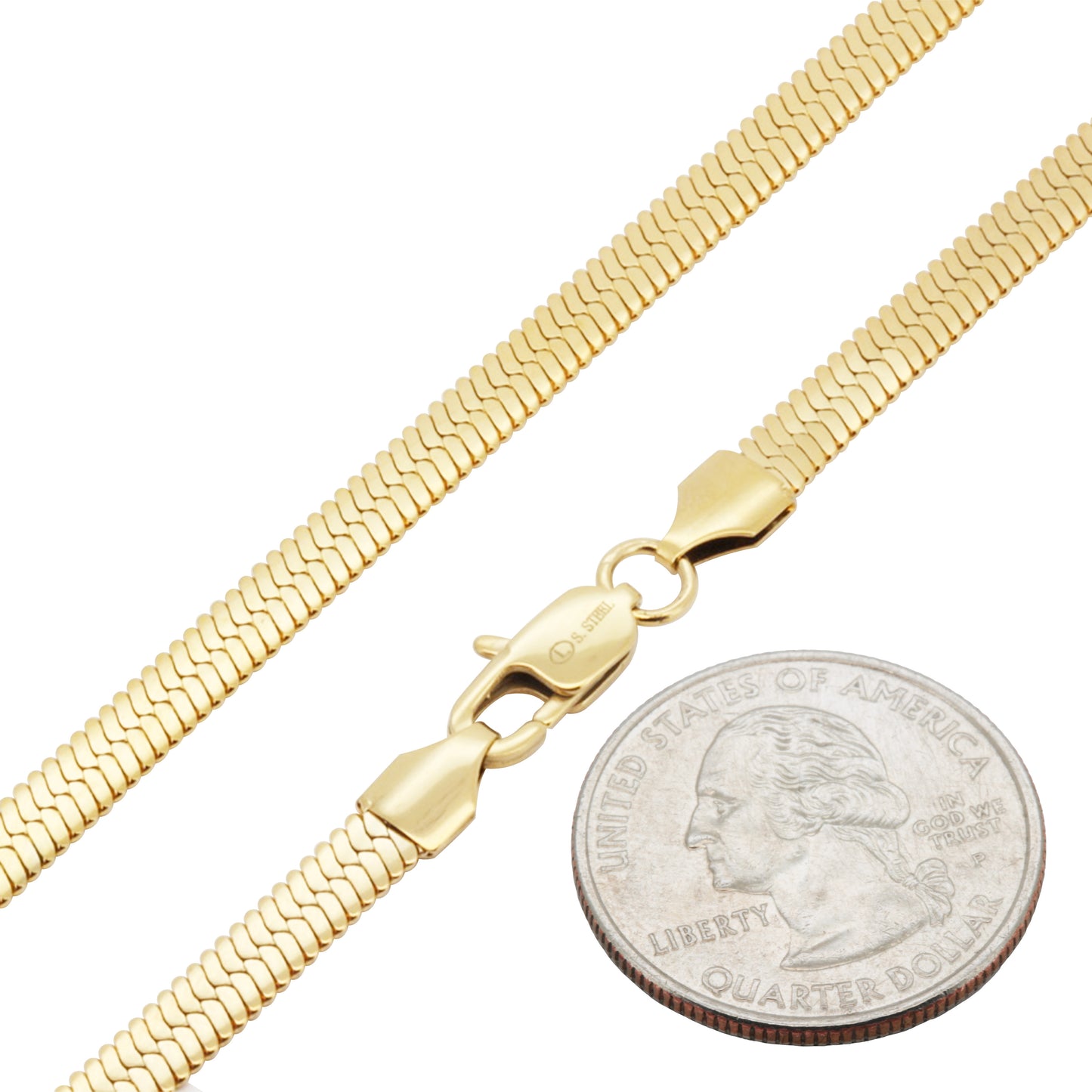 Herringbone Chain (316L Stainless Steel)